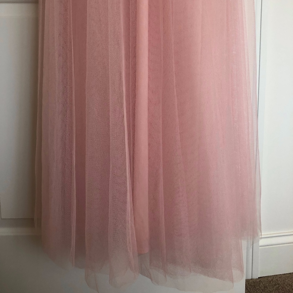 Kleinfeld A-Line Long Tulle Bridesmaid Dress - Picture 4 of 4
